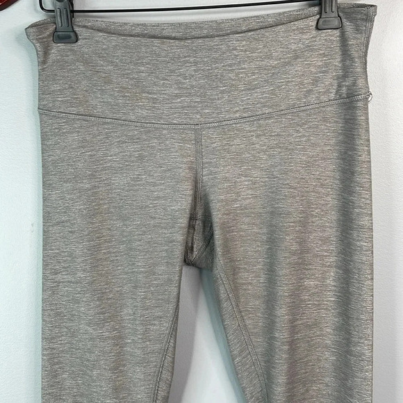 Retro Lululemon Wunder Under Grey 23” Cropped Leggings Soft Brushed Low Rise 6 - Picture 3 of 11